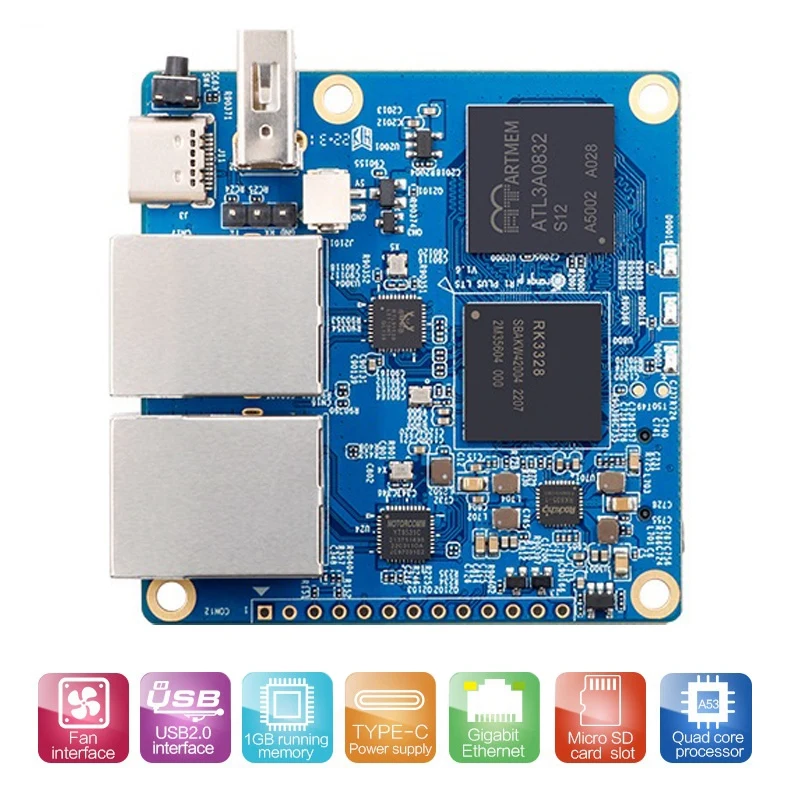 For Orange Pi R1 Plus LTS Development Board+Aluminum Alloy Shell RK3328 Gigabit Ethernet Port Programming Learning Board
For Orange Pi R1 Plus LTS Development Board+Aluminum Alloy Shell RK3328 Gigabit Ethernet Port Programming Learning Board