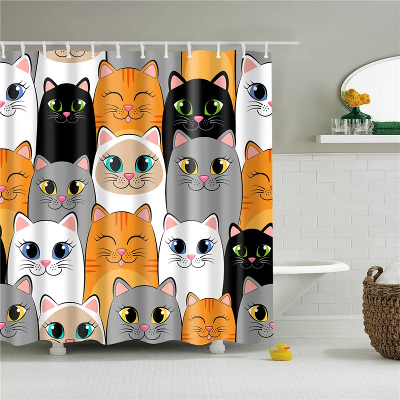 Cute Animals Pet Dogs Cats Wolf Shower Curtain Bathroom Accessories Curtain Shower Curtain Waterproof Polyester Frabic with Hook
Cute Animals Pet Dogs Cats Wolf Shower Curtain Bathroom Accessories Curtain Shower Curtain Waterproof Polyester Frabic with Hook