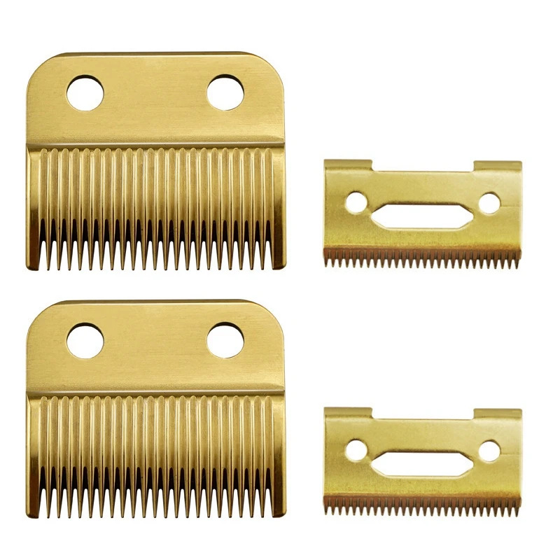 4X For Wahl Magic Clip Cord & Cordless Replacement Blade + Cutter Blade (Steel Blade)-Gold
4X For Wahl Magic Clip Cord & Cordless Replacement Blade + Cutter Blade (Steel Blade)-Gold