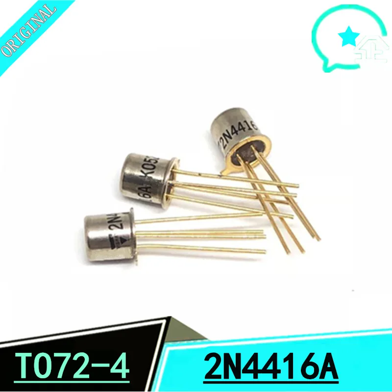 2PCS 2N4416A TO-18 iron cap 2N4416 CAN4 N-Channel JFETs
2PCS 2N4416A TO-18 iron cap 2N4416 CAN4 N-Channel JFETs