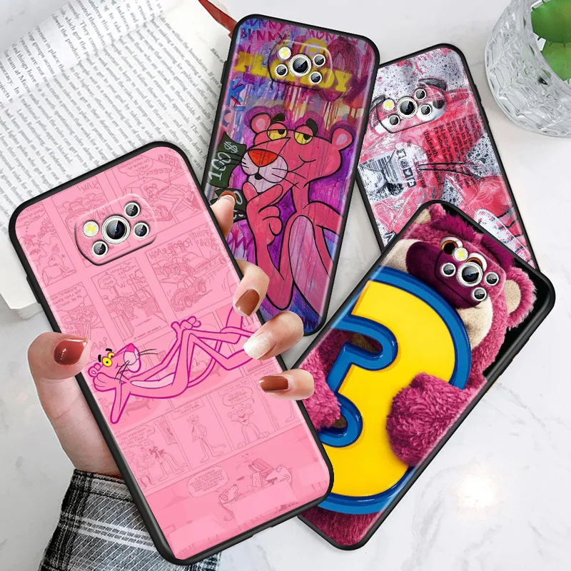 Pink Panther Strawberry Bear For Xiaomi Poco M4 X4 X3 F3 GT NFC M3 C3 M2 F2 F1 X2 Pro Mi Mix3 Silicone Black Phone Case
Pink Panther Strawberry Bear For Xiaomi Poco M4 X4 X3 F3 GT NFC M3 C3 M2 F2 F1 X2 Pro Mi Mix3 Silicone Black Phone Case