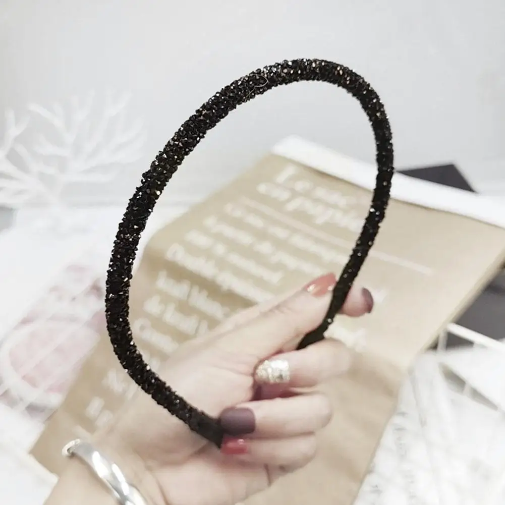 Fashion Korea Crystal Soft Headband For Women Rhinestone Hairband Beads Bezel Girls Hair Accessories Simple Headwear P6E0
Fashion Korea Crystal Soft Headband For Women Rhinestone Hairband Beads Bezel Girls Hair Accessories Simple Headwear P6E0