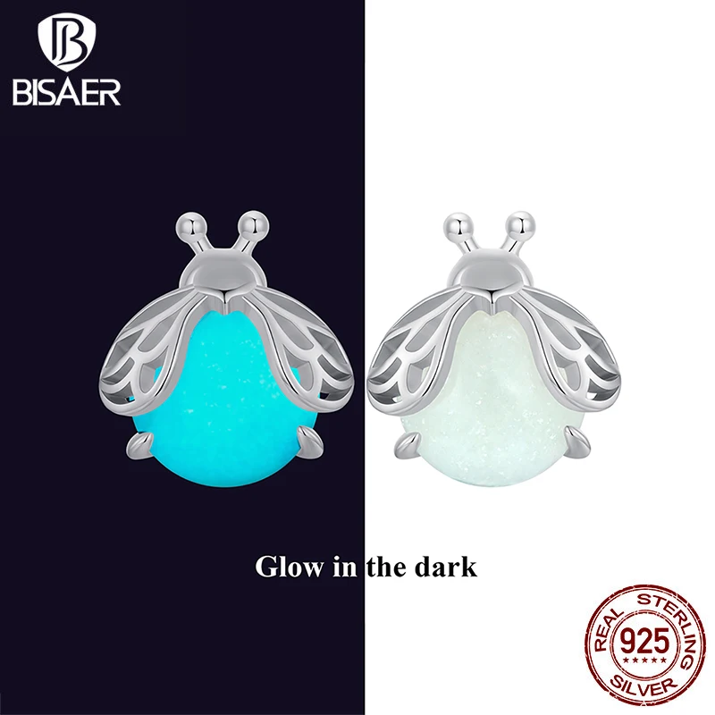 BISAER 925 Sterling Silver Cute Firefly Stud Earrings Luminous Stone Animal Plated Platinum For Lucky Women Party Fine Jewelry
BISAER 925 Sterling Silver Cute Firefly Stud Earrings Luminous Stone Animal Plated Platinum For Lucky Women Party Fine Jewelry