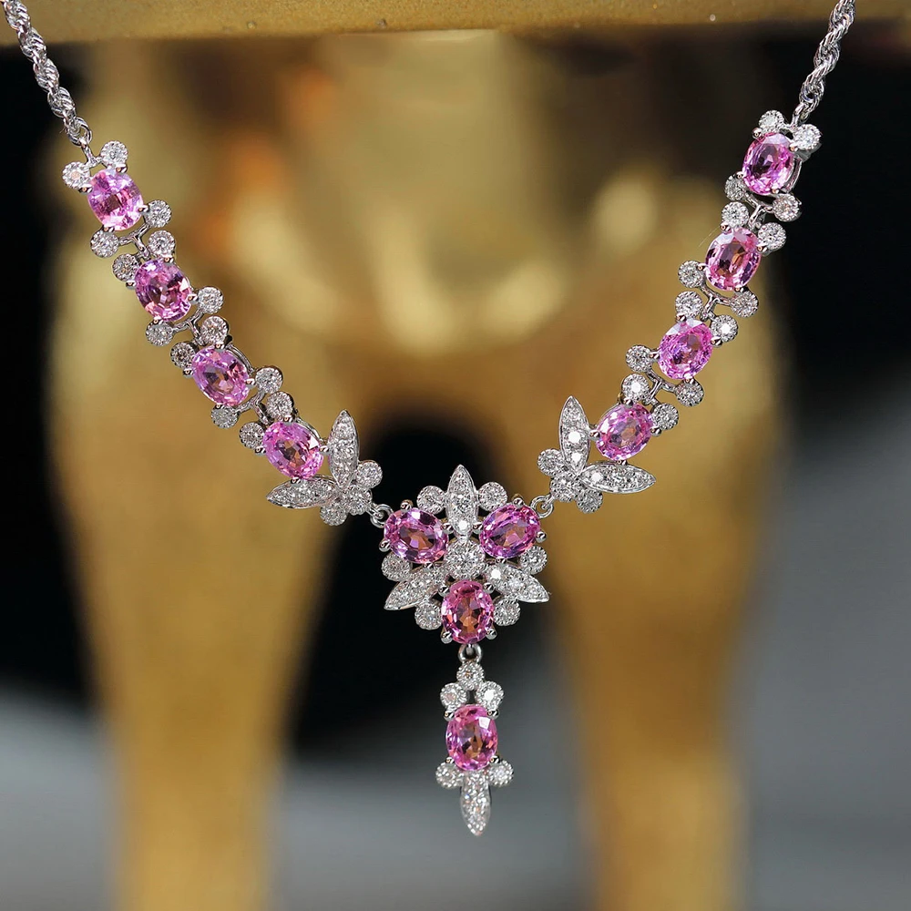 WPB Advanced Design Women Necklace Butterfly Necklace Pink Diamond Brilliant Luxury Jewelry Wedding Girl Gift Party Fashion New
WPB Advanced Design Women Necklace Butterfly Necklace Pink Diamond Brilliant Luxury Jewelry Wedding Girl Gift Party Fashion New