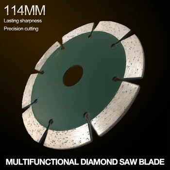 114mm Split Tooth Segmented Shape Diamond Saw Blade Volcanic Rock Cutting Blade Cutting for Concrete / Stone / Masonry Brick