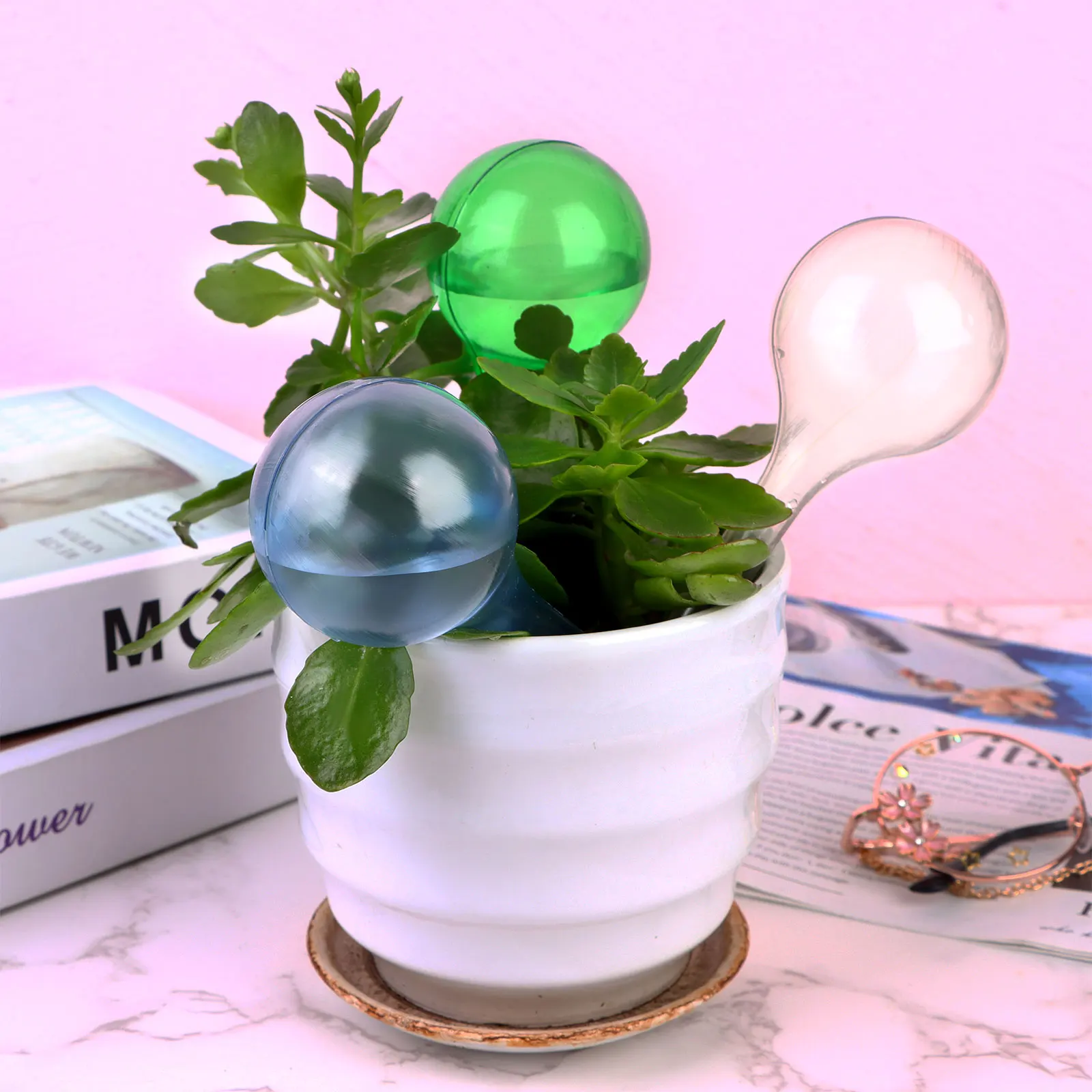 12Pcs Plant Watering Bulbs Automatic Self-Watering Globes Plastic Balls Garden Water Device Watering Bulbs For Plant Promotion
12Pcs Plant Watering Bulbs Automatic Self-Watering Globes Plastic Balls Garden Water Device Watering Bulbs For Plant Promotion