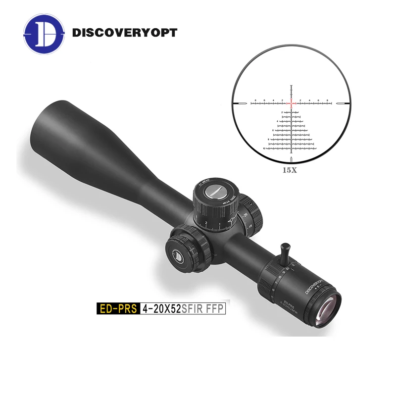 High Quality Spotting ED PRS Scope 34MM Large Field View 4-20X52SFIR Discoveryopt Scope
High Quality Spotting ED PRS Scope 34MM Large Field View 4-20X52SFIR Discoveryopt Scope