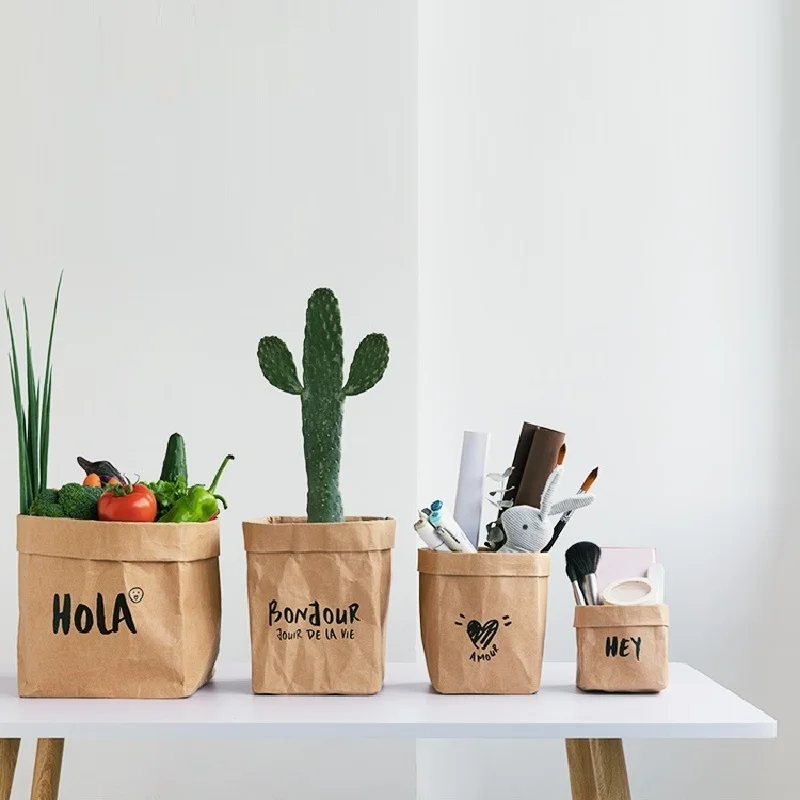 Eco Washed Kraft Pape Refrigerator Waterproof Kitchen Bread Potted Flower Picnic Plant Fruit Food Grade Container Storage Bags
Eco Washed Kraft Pape Refrigerator Waterproof Kitchen Bread Potted Flower Picnic Plant Fruit Food Grade Container Storage Bags