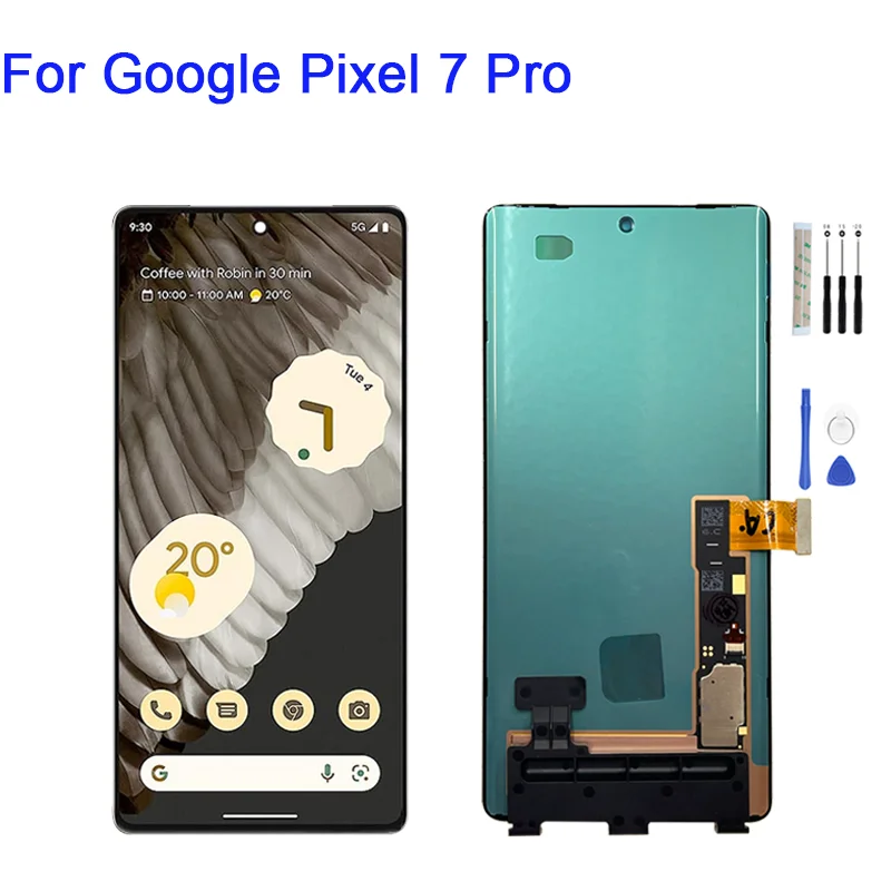 ЖК-дисплей Super AMOLE для Google Pixel 7 Pro, 6,7 дюйма, сенсорный экран с полным цифровым преобразователем в сборе, запасные части
ЖК-дисплей Super AMOLE для Google Pixel 7 Pro, 6,7 дюйма, сенсорный экран с полным цифровым преобразователем в сборе, запасные части