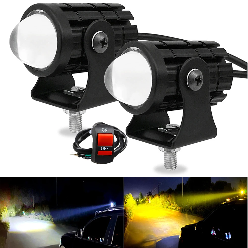 Motorcycle LED Headlight Spotlights Auxiliary Lightings DRL Motorbike Fog light 12V For Moto Bicycles Cars Accessories
Motorcycle LED Headlight Spotlights Auxiliary Lightings DRL Motorbike Fog light 12V For Moto Bicycles Cars Accessories