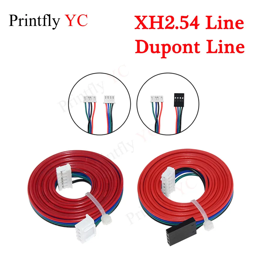 

1M DuPont line two-phase XH2.54 4pin to 6pin Terminal Motor Connector cables for Nema 42 Stepper Motor