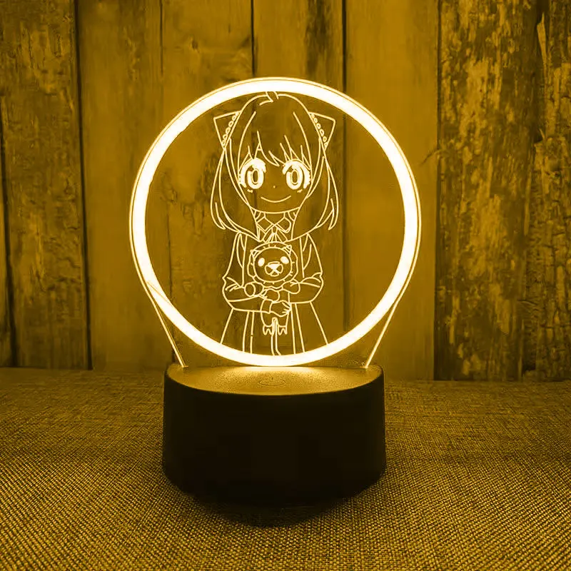 Anime SPY X FAMILY Anya Forger Led Light for Kids Bedroom Decoration Birthday Room Decor Gift Desk 3d Lamp Manga SPY X FAMILY 
Anime SPY X FAMILY Anya Forger Led Light for Kids Bedroom Decoration Birthday Room Decor Gift Desk 3d Lamp Manga SPY X FAMILY