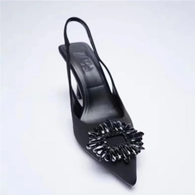 Black Rhinestone High Heels Women Slingback Stiletto Sandals Heels Woman Pumps Fashion Female Red Green Heeled Sandals
Black Rhinestone High Heels Women Slingback Stiletto Sandals Heels Woman Pumps Fashion Female Red Green Heeled Sandals