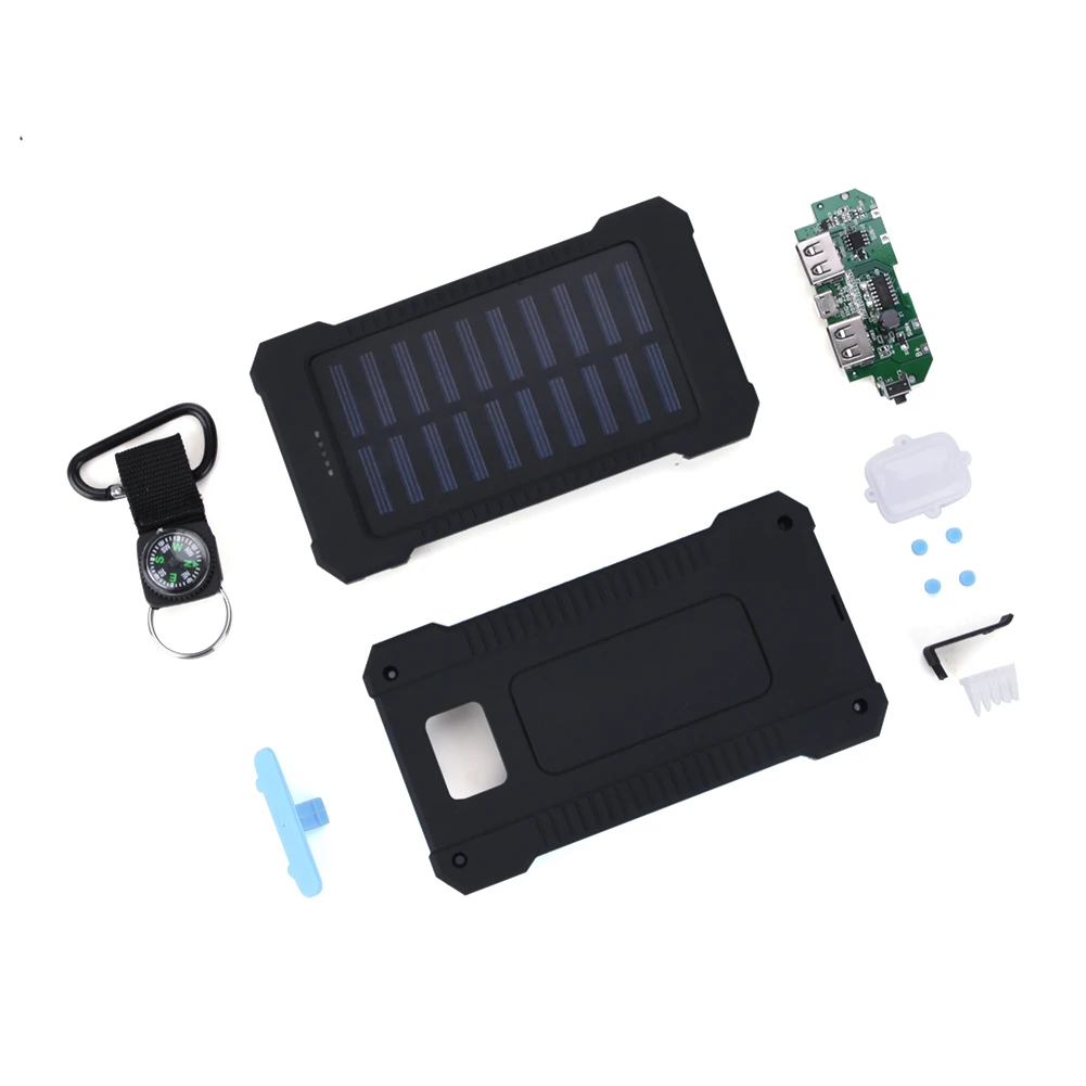 Waterproof Portable Solar Charger Dual USB Battery DIY Box Power Bank Case
Waterproof Portable Solar Charger Dual USB Battery DIY Box Power Bank Case
