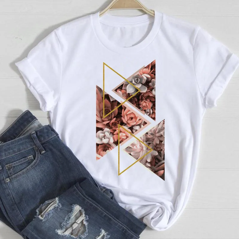 New Geometric Design Plants Printed T Shirt Women Short Sleeve T-shirt Summer Female Tshirts 90s Ladies Fashion Graphic Tops Tee
New Geometric Design Plants Printed T Shirt Women Short Sleeve T-shirt Summer Female Tshirts 90s Ladies Fashion Graphic Tops Tee