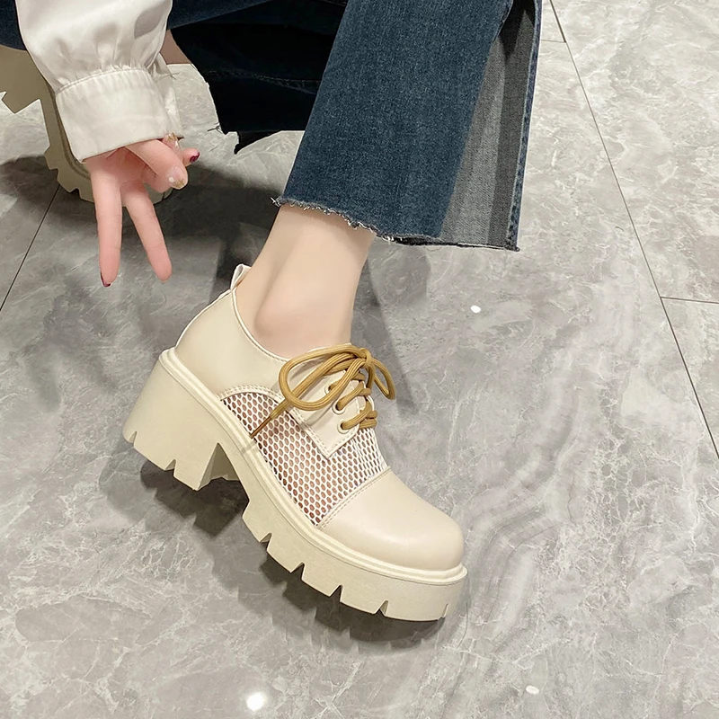 Women's Pumps 2023 Summer Sandalias Mujer Fashion Lace Up Casual Shoes Hollow Mesh Sneakers Platform High Heel Non-slip Female
Women's Pumps 2023 Summer Sandalias Mujer Fashion Lace Up Casual Shoes Hollow Mesh Sneakers Platform High Heel Non-slip Female