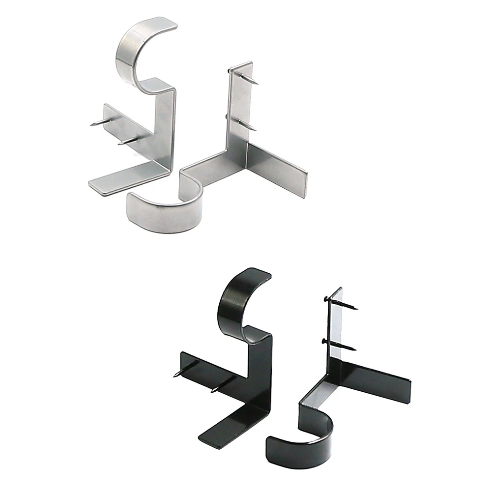 2pcs Curtain Pole Brackets Hang Double Pole Holders Steel 8x5.5cm Window-Dressing Hardware No Punching Home Decoration
2pcs Curtain Pole Brackets Hang Double Pole Holders Steel 8x5.5cm Window-Dressing Hardware No Punching Home Decoration