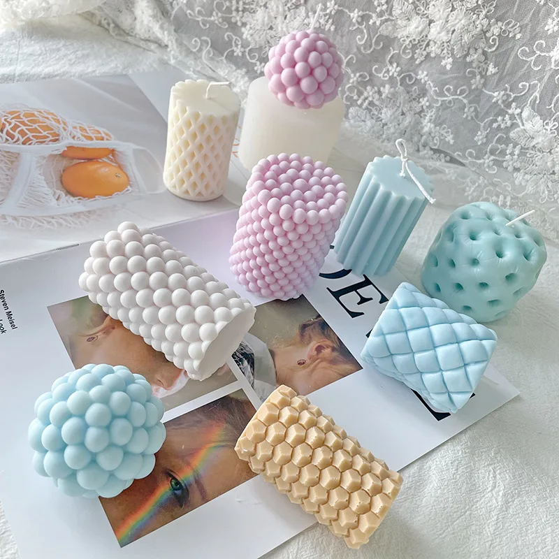 Geometric Cylindrical Series Aromatherapy Candle Silicone Mold DIY Round Ball Handmade Candle Ornaments
Geometric Cylindrical Series Aromatherapy Candle Silicone Mold DIY Round Ball Handmade Candle Ornaments