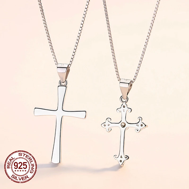 S925 Sterling Silver Couple Cross Necklace With Certificate 2023 New Fashion Charm Jewelry Birthday Anniversary Gifts Wholesale
S925 Sterling Silver Couple Cross Necklace With Certificate 2023 New Fashion Charm Jewelry Birthday Anniversary Gifts Wholesale