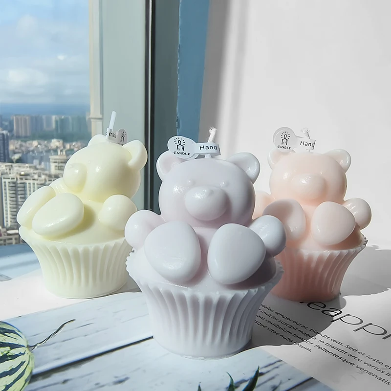 Muffin Cup Cute Bear Silicone Mold DIY Cartoon Bear Scented Candle Soap Plaster Wax Candle Mould Baking Cake Decoration Mold
Muffin Cup Cute Bear Silicone Mold DIY Cartoon Bear Scented Candle Soap Plaster Wax Candle Mould Baking Cake Decoration Mold
