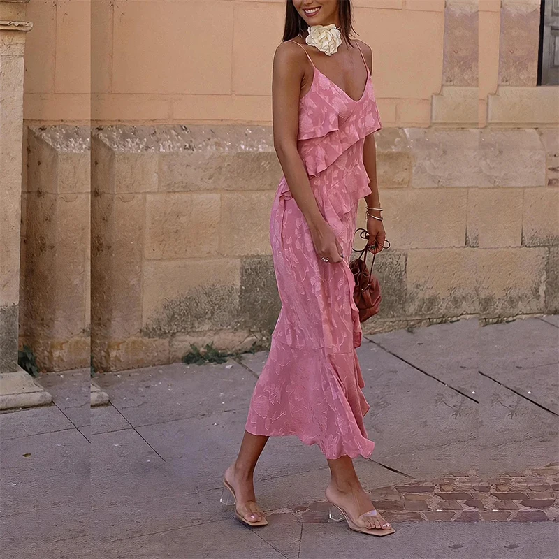 Женское платье на бретельках EVERBELE, летнее сексуальное платье без рукавов с V-образным вырезом и открытой спиной, длинные праздничные платья
Женское платье на бретельках EVERBELE, летнее сексуальное платье без рукавов с V-образным вырезом и открытой спиной, длинные праздничные платья