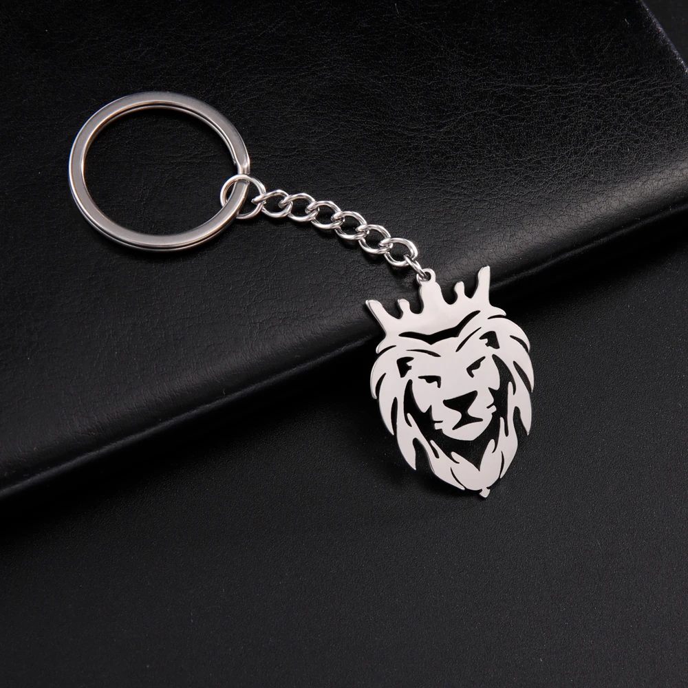 Cooltime Animal Lion Pendant Keychain for Men Women Stainless Steel Fashion Keychain for Car Keys Jewlery Gift 2023 New In
Cooltime Animal Lion Pendant Keychain for Men Women Stainless Steel Fashion Keychain for Car Keys Jewlery Gift 2023 New In