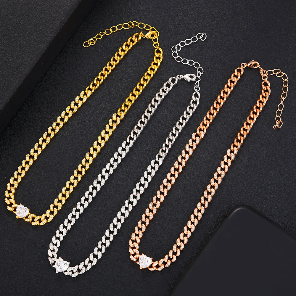 Siscathy Personality Romantic Couple Thick Chain Cuban Chain Necklace Fashion Jewelry Women's Daily Party High Quality Accessory 
Siscathy Personality Romantic Couple Thick Chain Cuban Chain Necklace Fashion Jewelry Women's Daily Party High Quality Accessory