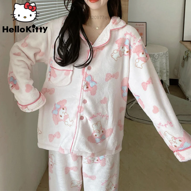 Sanrio My Melody Y2k Эстетическая Милая кавайная модная Пижама для женщин осень-зима негабаритная Утепленная зимняя женская одежда
Sanrio My Melody Y2k Эстетическая Милая кавайная модная Пижама для женщин осень-зима негабаритная Утепленная зимняя женская одежда