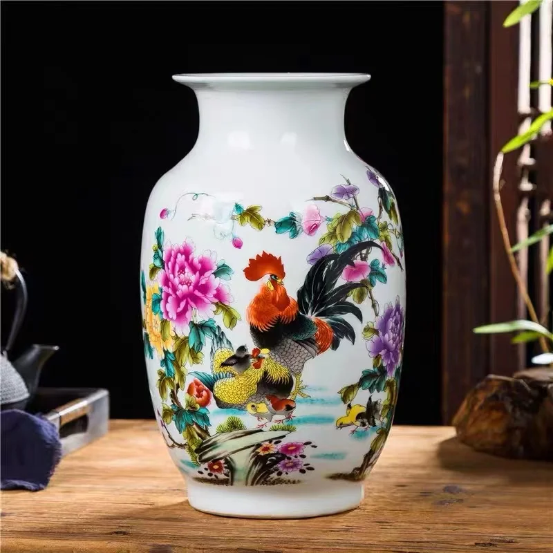 Porcelain living room wine cabinet decoration vase decoration study illustration vase TV cabinet porch decoration
Porcelain living room wine cabinet decoration vase decoration study illustration vase TV cabinet porch decoration