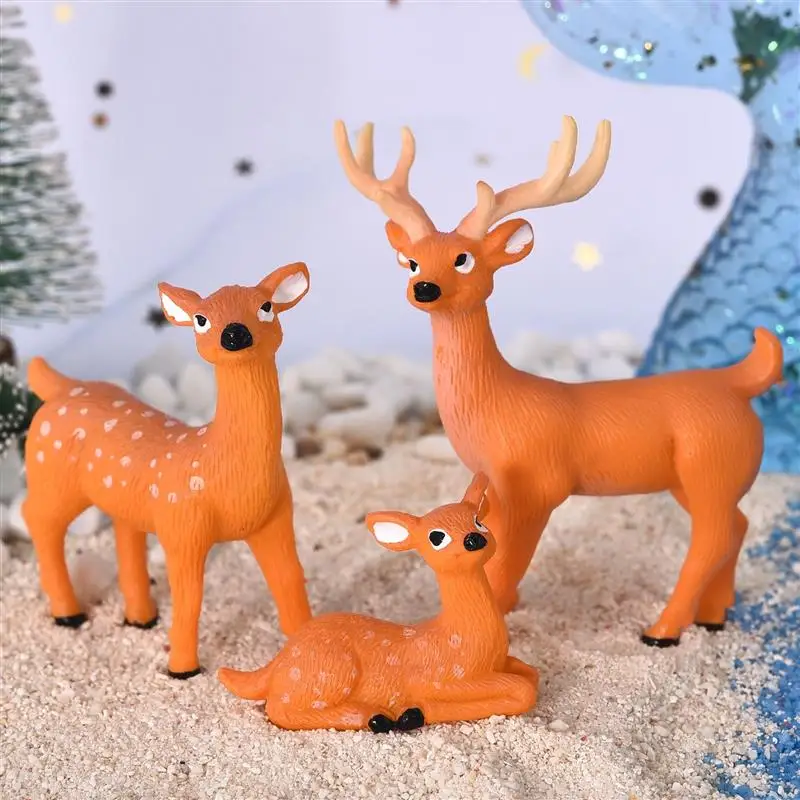 3pcs/Set Sika Deer Cartoon Animal Figurine Dollhouse Home Decor Miniature Fairy Garden Decoration Resin Christmas Gift
3pcs/Set Sika Deer Cartoon Animal Figurine Dollhouse Home Decor Miniature Fairy Garden Decoration Resin Christmas Gift