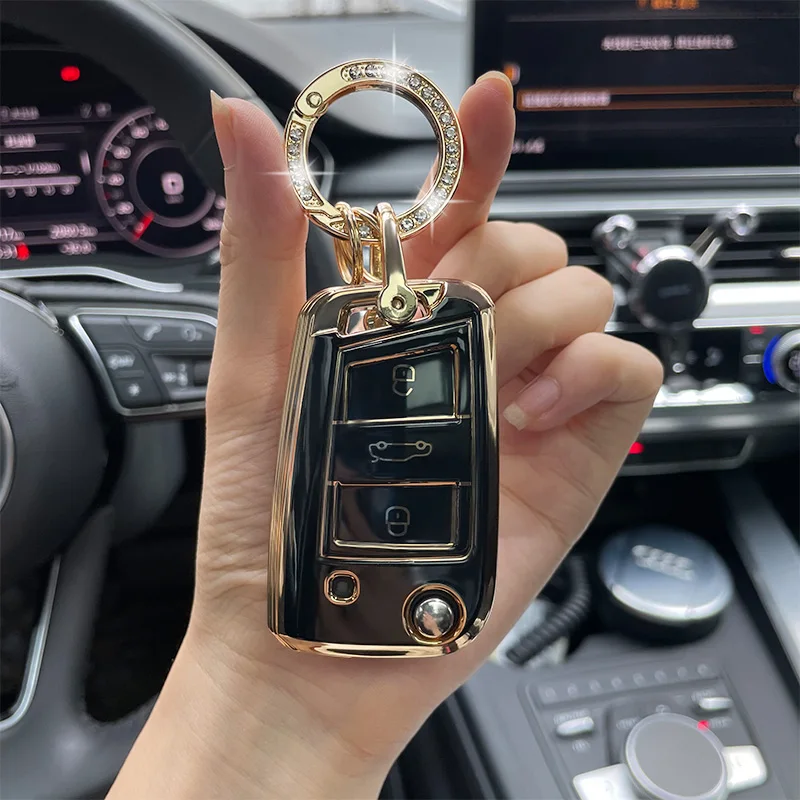 Rhinestone Keyring and TPU Car Key Case for VW for Volkswagen MK7 GTI 7 Golf 7 Golf R Skoda Octavia A7 Sagitar Lavender POLO
Rhinestone Keyring and TPU Car Key Case for VW for Volkswagen MK7 GTI 7 Golf 7 Golf R Skoda Octavia A7 Sagitar Lavender POLO