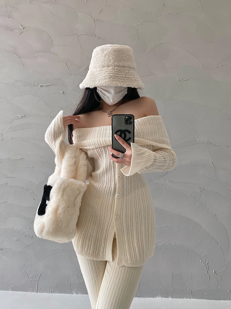 Pure Sexy Flanging One Shoulder Slim Single Breasted Long Sleeved Blouse Oversized Sweater Women Fairy Grunge Fashion Elegantes
Pure Sexy Flanging One Shoulder Slim Single Breasted Long Sleeved Blouse Oversized Sweater Women Fairy Grunge Fashion Elegantes