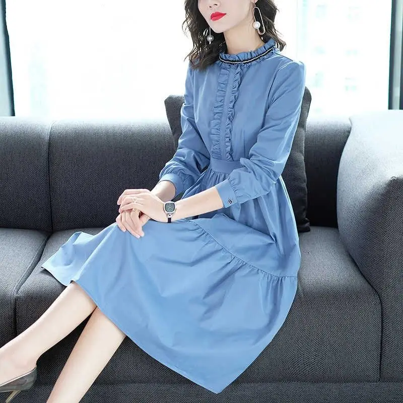 2023 Women Clothing Long Sleeve Vintage Midi Dress Spring Casual 4XL Large Size Loose Dresses Elegant Party Vestidos Robe E117
2023 Women Clothing Long Sleeve Vintage Midi Dress Spring Casual 4XL Large Size Loose Dresses Elegant Party Vestidos Robe E117