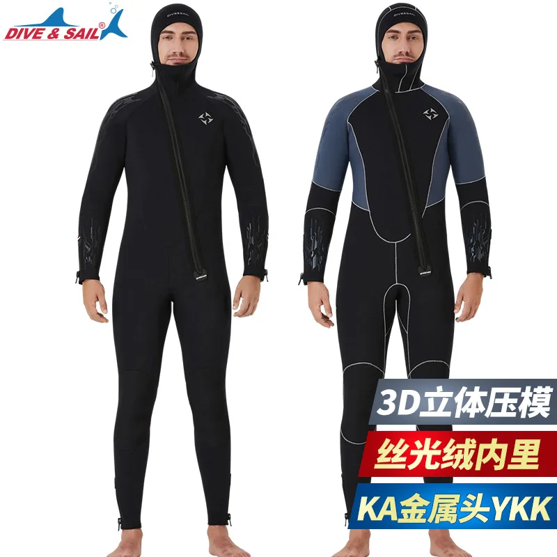 5mm Neoprene Wetsuit Professional Men's Hooded One-piece Wetsuit Scuba Diving Snorkeling Surfing Front Zipper Diving Wet Suit
5mm Neoprene Wetsuit Professional Men's Hooded One-piece Wetsuit Scuba Diving Snorkeling Surfing Front Zipper Diving Wet Suit