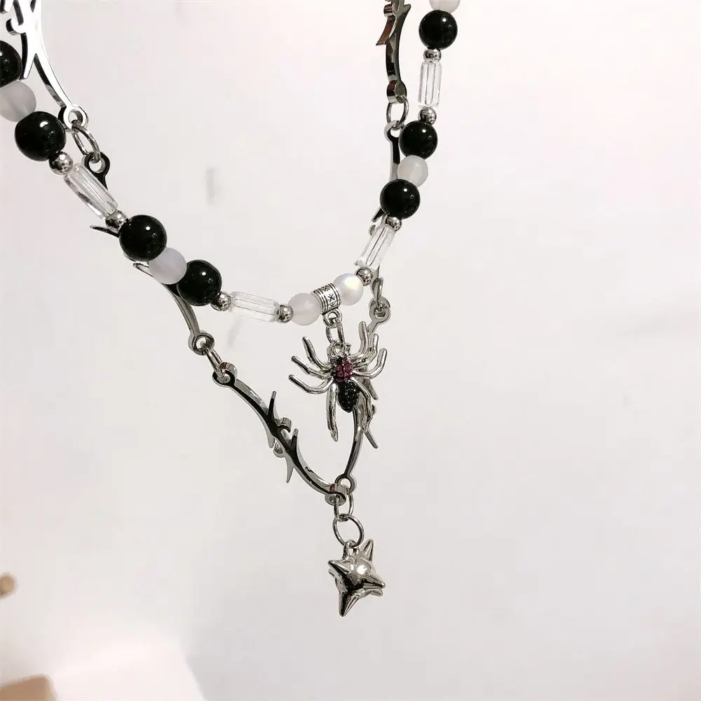 Fashion Goth Vintage Round Bead Women Spider Pendant Jewelry Gift Clavicle Necklace Thorns Pendant
Fashion Goth Vintage Round Bead Women Spider Pendant Jewelry Gift Clavicle Necklace Thorns Pendant