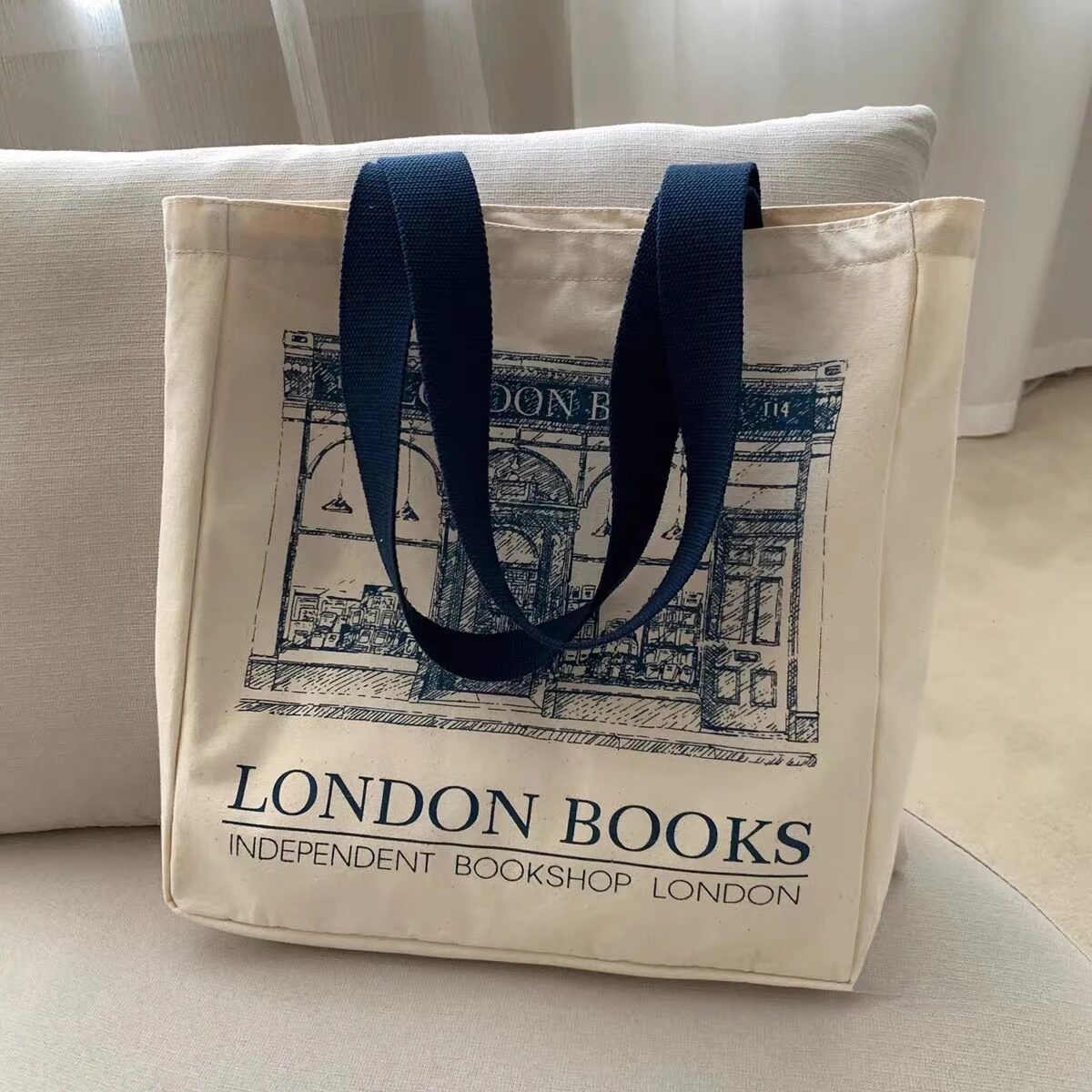 

Холщовые сумки на плечо для женщин, повседневные женские тоуты с принтом лондонских книг, многоразовые вместительные хлопковые ранцы