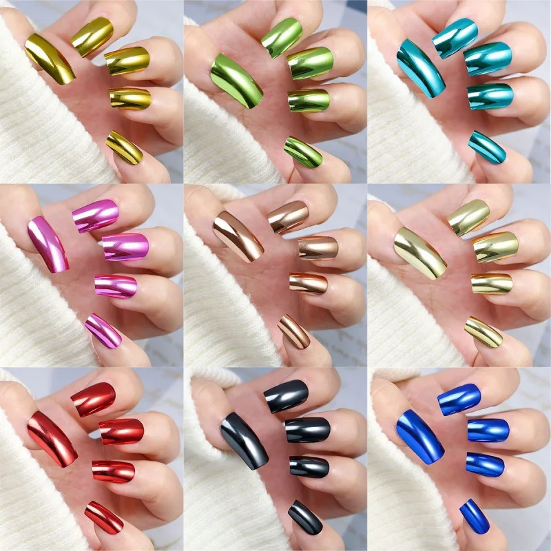 24pcs False Nail Press on Full Cover Mid-length Aurora Solid Color Nails Easy Wear For Newyear Reusable Gelish For Girls
24pcs False Nail Press on Full Cover Mid-length Aurora Solid Color Nails Easy Wear For Newyear Reusable Gelish For Girls
