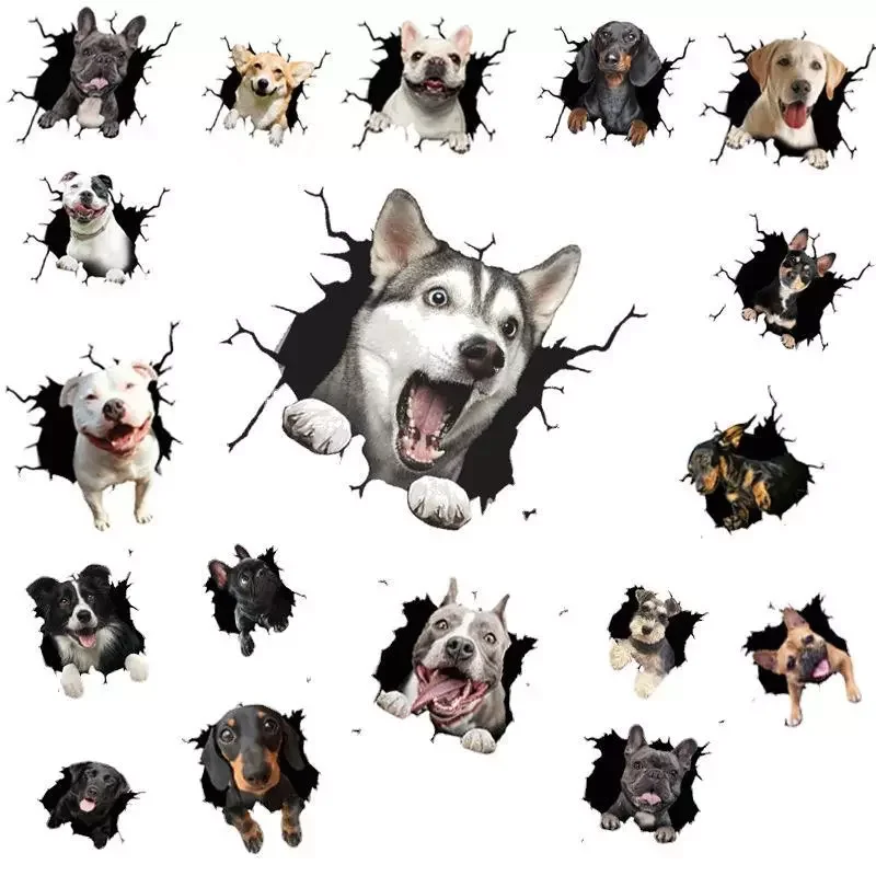 Crack Wall Stickers Creative Home Car Windows Decoration Sticker Toilet Fridge Pitbull Dachshund Husky Bulldog Crack Sticker
Crack Wall Stickers Creative Home Car Windows Decoration Sticker Toilet Fridge Pitbull Dachshund Husky Bulldog Crack Sticker