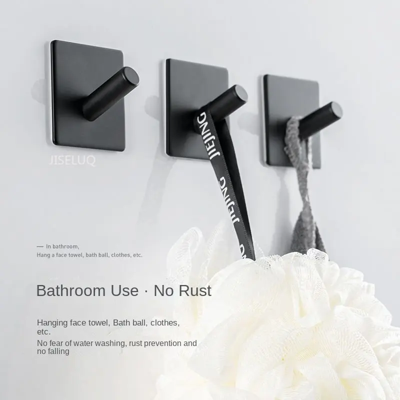 Coat Hook Rustproof Hook Hanger for Kitchen Hardware Black Robe Hook Wall Hook Towel Hook for Bathroom Stainless Steel
Coat Hook Rustproof Hook Hanger for Kitchen Hardware Black Robe Hook Wall Hook Towel Hook for Bathroom Stainless Steel