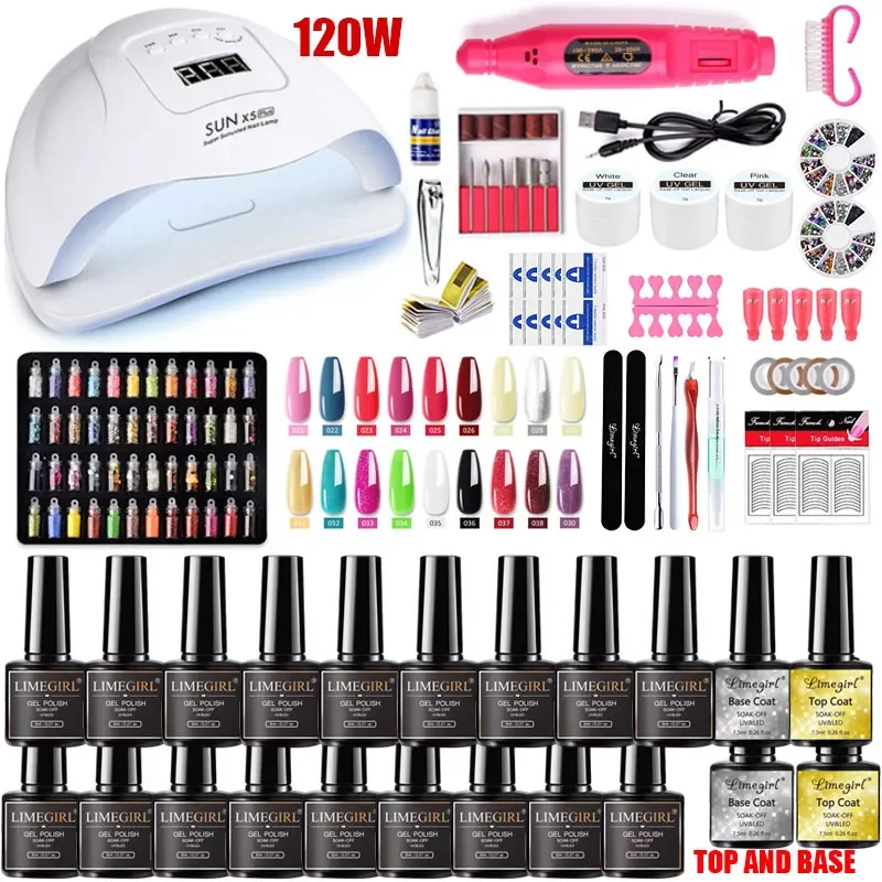 Nail set 120/54W UV LED LAMP for Manicure Gel nail polish Set Kit Gel Varnish Electric Nail Drill Manicure Sets Nail Art Tools
Nail set 120/54W UV LED LAMP for Manicure Gel nail polish Set Kit Gel Varnish Electric Nail Drill Manicure Sets Nail Art Tools