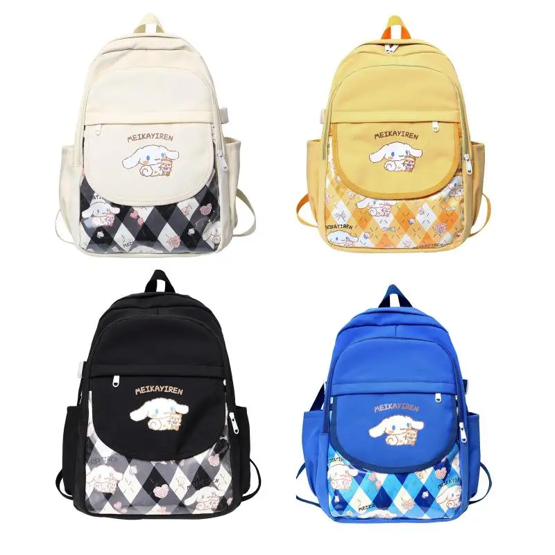 Kawaii Sanrio Cartoon Schoolbag Cute Cinnamoroll High Capacity Nylon Backpack Creative Children Gifts
Kawaii Sanrio Cartoon Schoolbag Cute Cinnamoroll High Capacity Nylon Backpack Creative Children Gifts