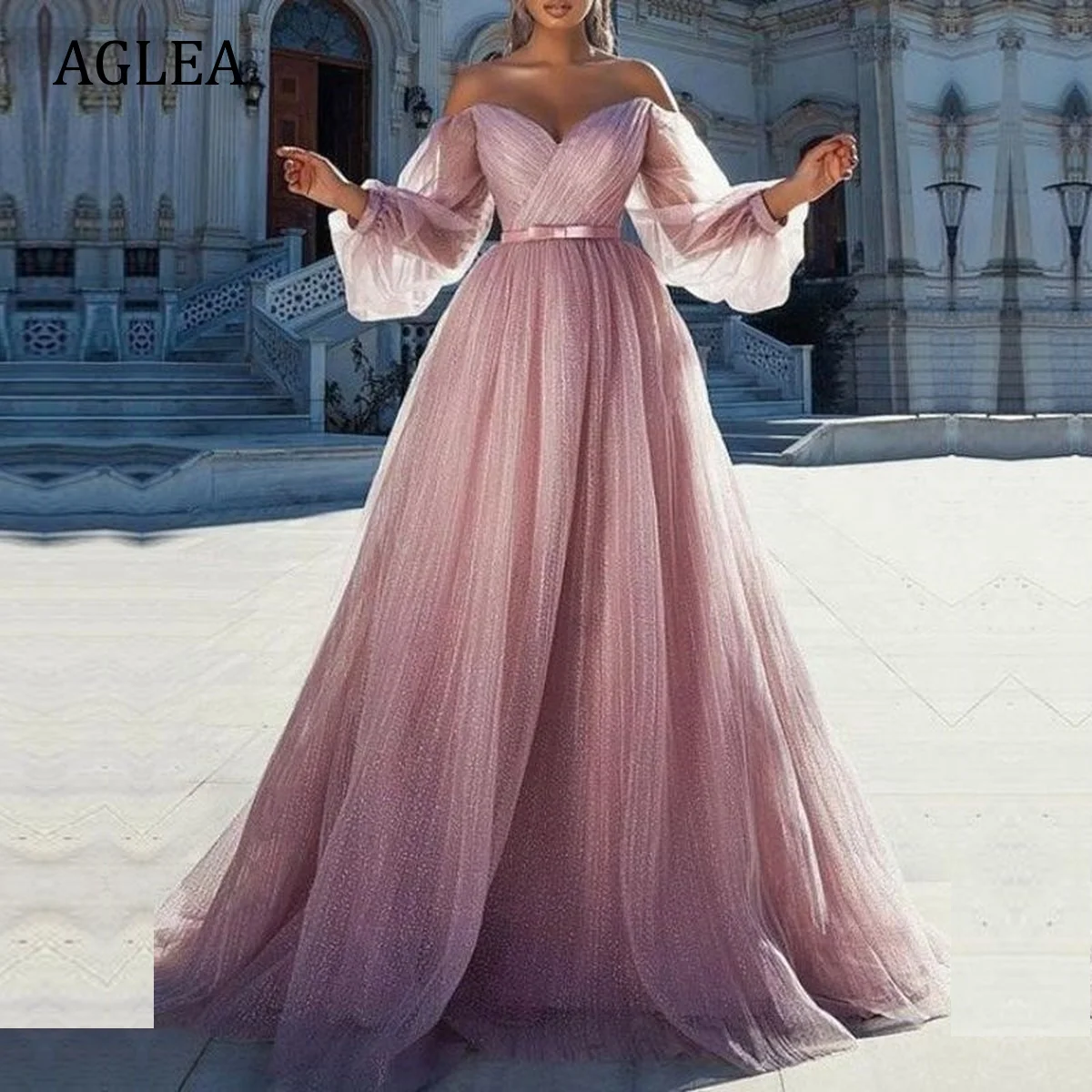 AGLEA Evening Dresses Formal Occasion Elegant Party for Women Prom Floor Length Off-the-shoulder A-line Sash Draped Pleat
AGLEA Evening Dresses Formal Occasion Elegant Party for Women Prom Floor Length Off-the-shoulder A-line Sash Draped Pleat