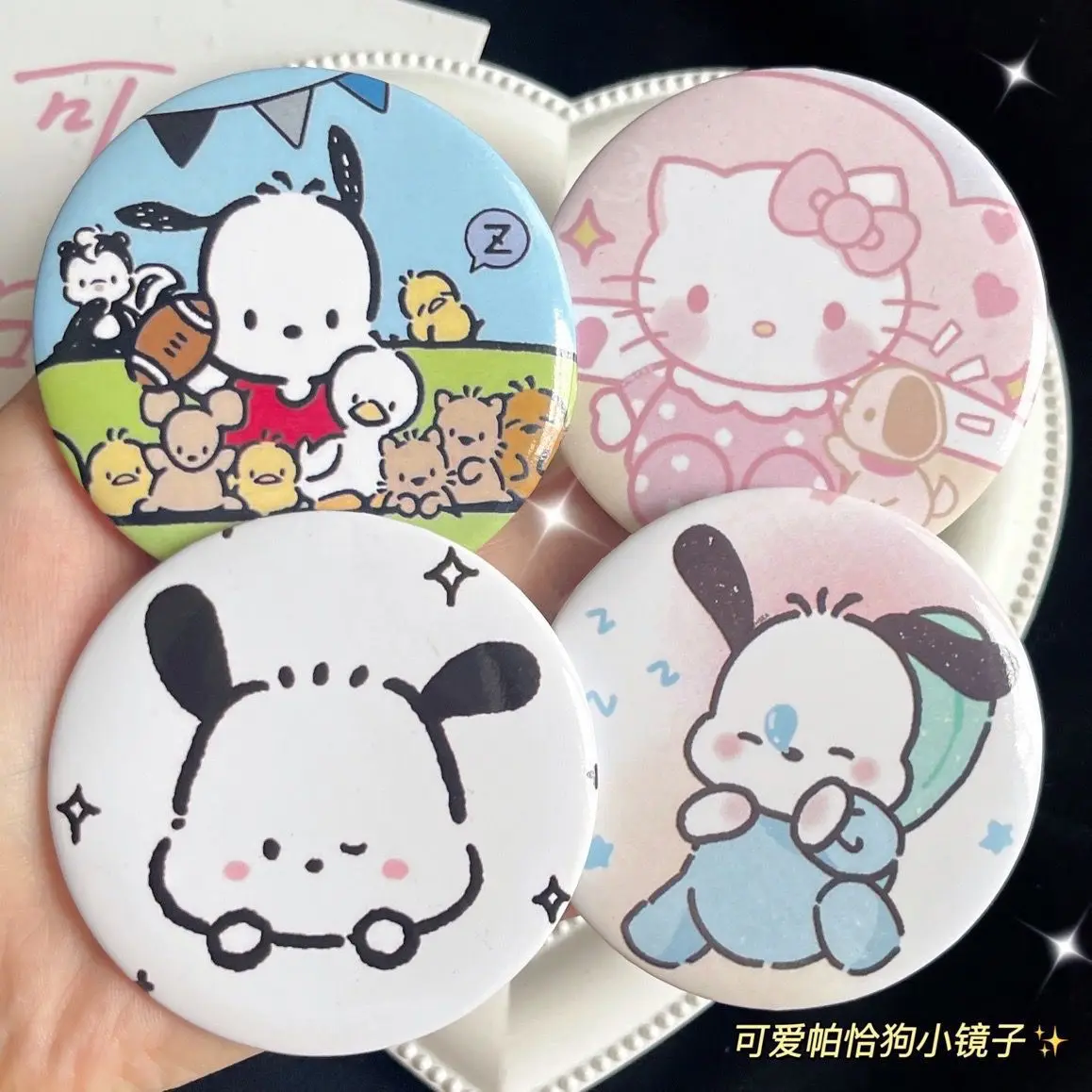 Sanrio Small Round Mirror Hello Kitty Cinnamoroll Cartoon Girl Heart Portable Convenient Student Makeup School Supplies Gift
Sanrio Small Round Mirror Hello Kitty Cinnamoroll Cartoon Girl Heart Portable Convenient Student Makeup School Supplies Gift