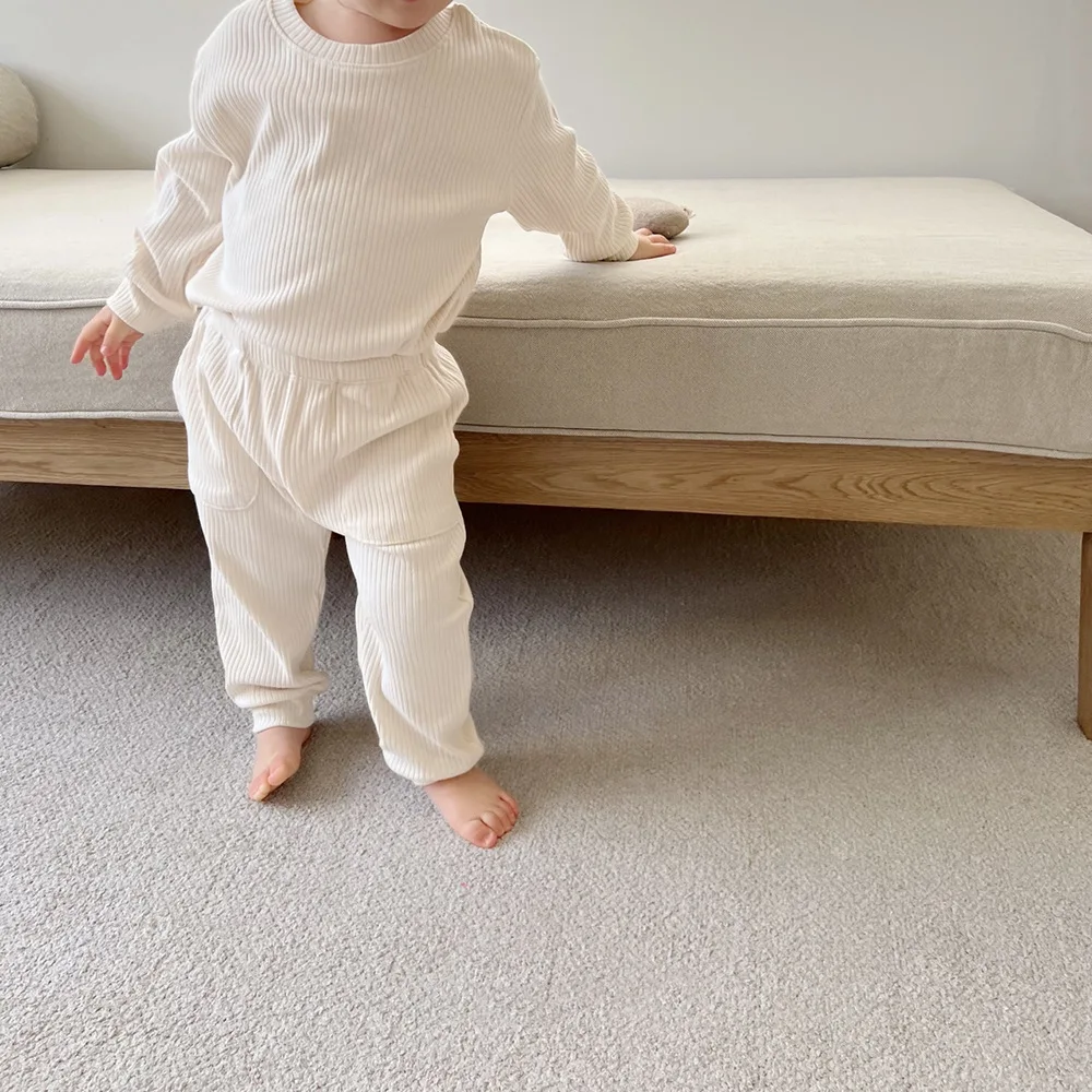 2022 Simple Baby Set Boy Pullover Long Sleeves Shirt And Big Pocket Striped Pants 2pc Suit Infant Bottoming Shirt And Leggings
2022 Simple Baby Set Boy Pullover Long Sleeves Shirt And Big Pocket Striped Pants 2pc Suit Infant Bottoming Shirt And Leggings