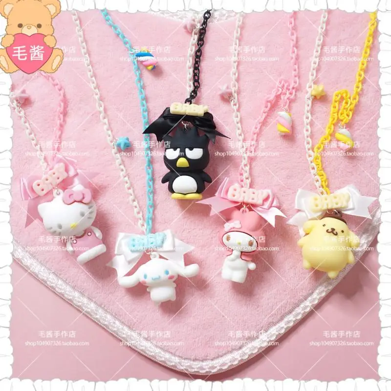 Длинное ожерелье Sanrio Kawaii Kuromi My Melody Cinnamoroll помпон Purin Badbadtz-Maru Hello Kitty мультяшный кулон подарок на день рождения
Длинное ожерелье Sanrio Kawaii Kuromi My Melody Cinnamoroll помпон Purin Badbadtz-Maru Hello Kitty мультяшный кулон подарок на день рождения