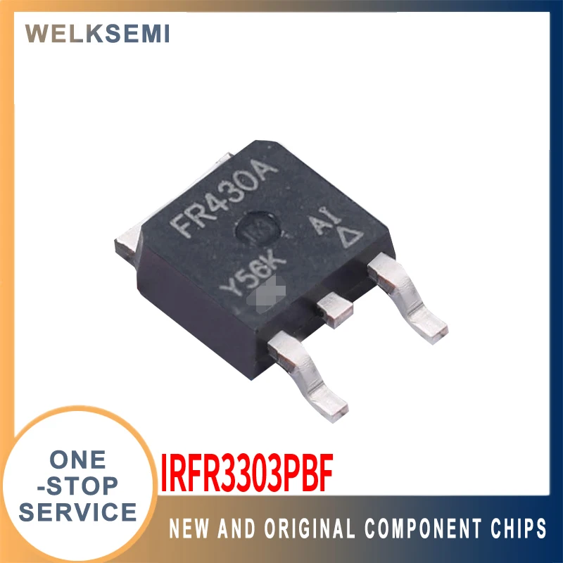ТРАНЗИСТОР полевого эффекта IRFR3303PBF DPAK (MOSFET), новый оригинальный подлинный универсальный заказ
ТРАНЗИСТОР полевого эффекта IRFR3303PBF DPAK (MOSFET), новый оригинальный подлинный универсальный заказ