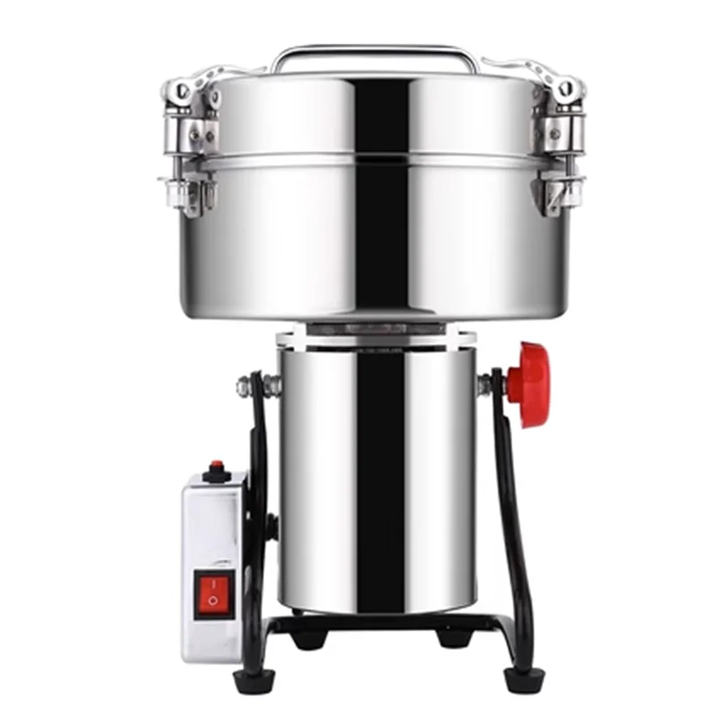 

4500G Commercial Grain Grinder High Speed 4500W Cereals Medicinal Materials Spices Powder Crusher Stainless Steel Coffee Grinder