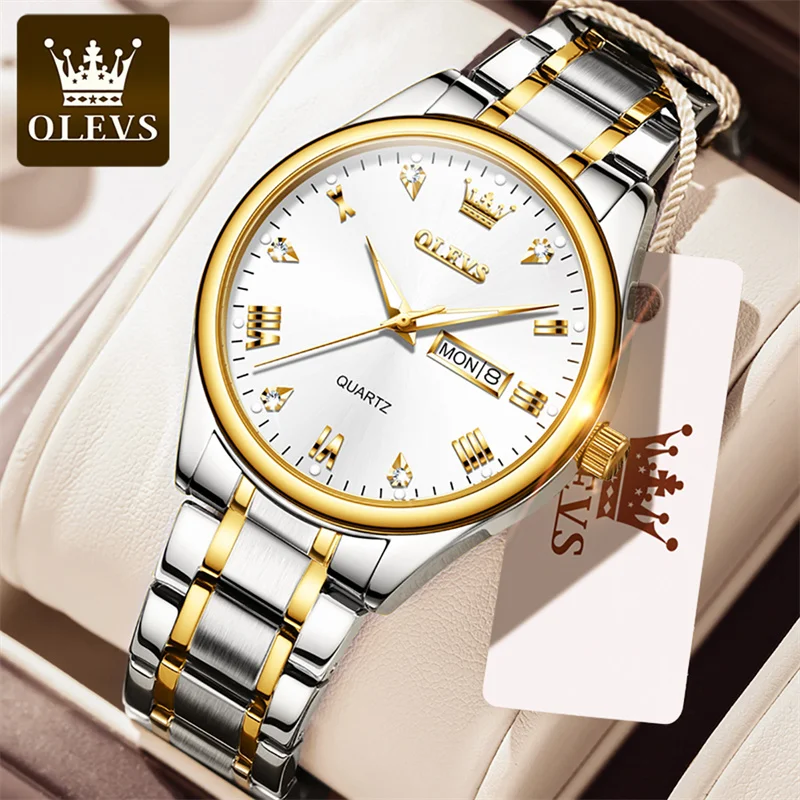 OLEVS Creative Mens Watches Top Brand Luxury Fashion Business Quartz Men Watch Wristwatch Luminous Waterproof Relogio Masculino
OLEVS Creative Mens Watches Top Brand Luxury Fashion Business Quartz Men Watch Wristwatch Luminous Waterproof Relogio Masculino