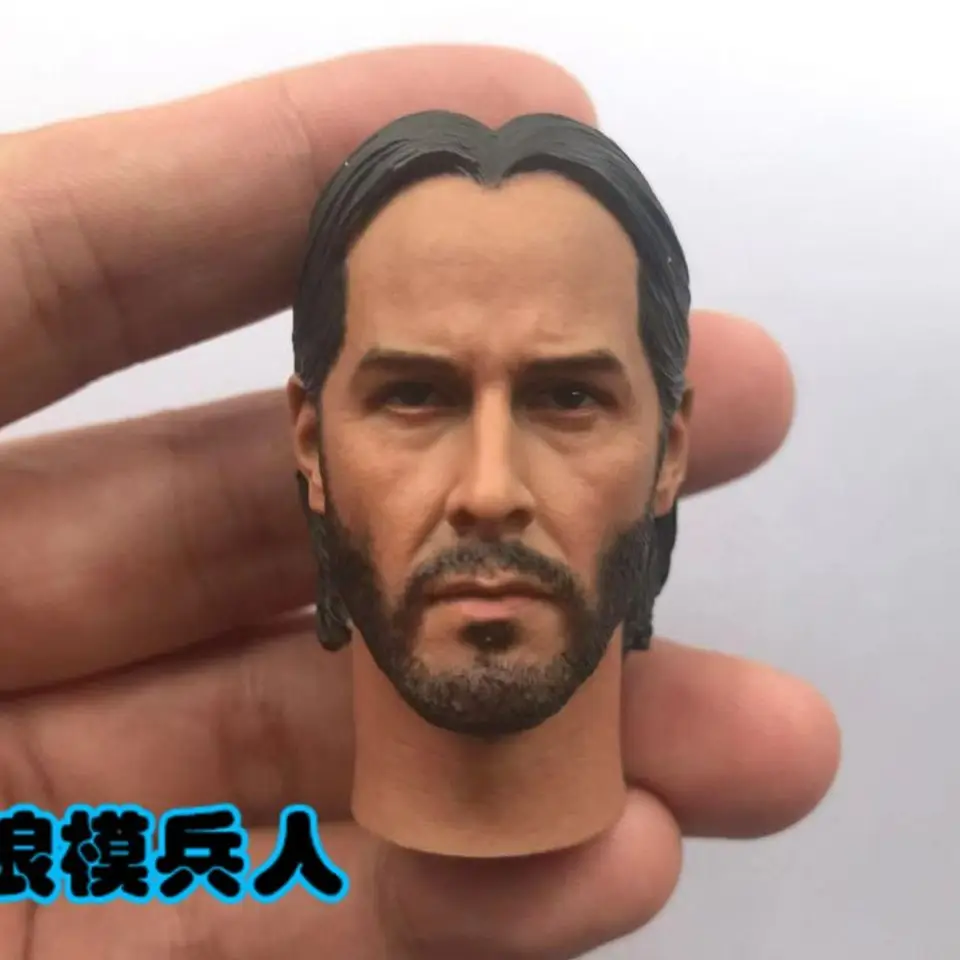 

1/6 Male Keanu Reeves Neo 1.0 Head Sculpt Head Carving Model For 12'' Action Figure Body Doll