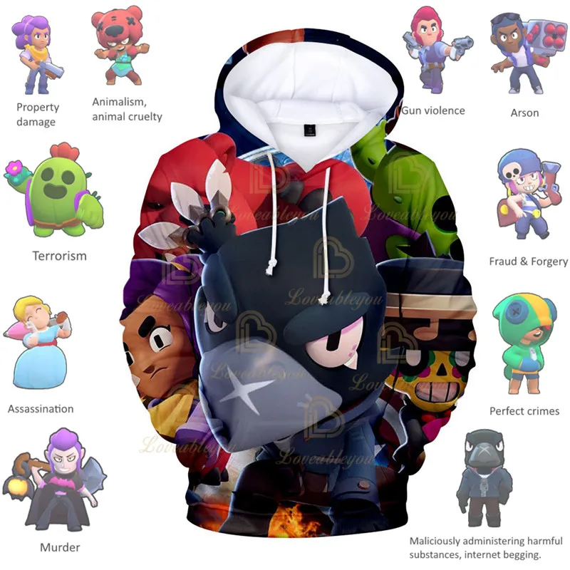 Wanted Default Crow Boys Girls Browlingss 3D Hoodie Sweatshirt Stars, Kids Shoot Game Cute Cartoon Clothing Birthday Gift
Wanted Default Crow Boys Girls Browlingss 3D Hoodie Sweatshirt Stars, Kids Shoot Game Cute Cartoon Clothing Birthday Gift